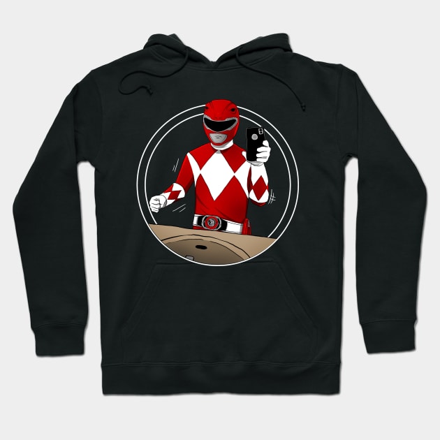 Red Ranger dancing Hoodie by pujartwork